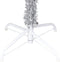 vidaXL - Kunstkerstboom - met - standaard - 210 - cm - PET - zilverkleurig
