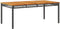 vidaXL Tuintafel 180x90x75 cm poly rattan en acaciahout zwart