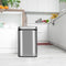 Automatische Prullenbak - Sensorprullenbak - 50 Liter - Zilver - Rechthoek