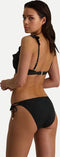 Beachlife Black Embroidery - Bikinitop met voorgevormde cups en beugel - Ruffles - Zwart
