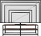 tectake® Indianapolis - TV-meubel - 3 open planken - Donkerbruin