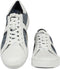 Michael Kors Keaton Stripe - Dames Sneaker - Wit met blauwe mk logo print - Washed Denim - Maat 39