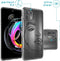 iMoshion Hoesje Geschikt voor Motorola Edge 20 Lite Hoesje Siliconen - iMoshion Design hoesje - Transparant / Zwart / Line Art Woman Black