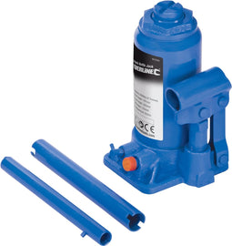 Silverline Hydraulische potkrik - 6 ton capaciteit - 197-382 mm bereik - Heavy-Duty - blauw geverfd
