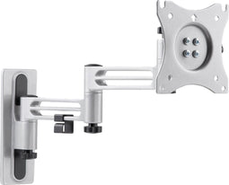 Tv muurbeugel voor 13-32 inch scherm - Compact - Full-motion - Tot 15kg - Zilver