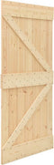 vidaXL - Schuifdeur - met - beslag - 80x210 - cm - massief - grenenhout