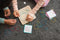 BS Toys Geobord - Motoriekspel - Educatief spel - Hout - 18 x 18 cm