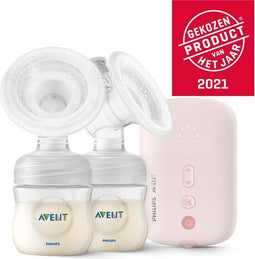 Philips Avent SCF397/11 - Dubbele Elektrische Borstkolf - Natural Motion-technologie - Roze Wit