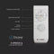 V-Tac VT-6052 Plafondventilator - 5 bladen - Color-switch LED Lamp - 60W - Afstandsbediening - Winterstand -132cm