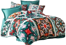 Dekbedovertrek set Groen - 3 Onderdelen - 220 x 240 cm en 60 x 60 cm (3 stuks)