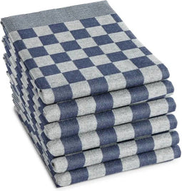 DDDDD - Theedoeken - Set van 6 - 65x65cm - Blauw (6 stuks)