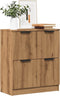 vidaXL - Dressoir - 60x30x70 - cm - bewerkt - hout - artisan - eikenkleurig