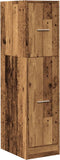 vidaXL - Apothekerskast - 30x41x118 - cm - bewerkt - hout - oud - houtkleurig