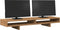 vidaXL - Monitorstandaard - 100x27x15 - cm - bewerkt - hout - artisanaal - eiken