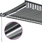 vidaXL - Luifel - handmatig - uittrekbaar - en - LED - 500x300 - cm - antraciet - en - wit