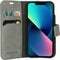 Mobiparts iPhone 13 Mini - Classic Wallet Case - Ruimte voor pasjes - Granite Grey