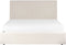 VION - Bed met opbergruimte - Beige - 160 x 200 cm - Polyester