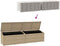 vidaXL - Tuinbox - 220x50x58 - cm - poly - rattan - beige