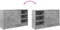 vidaXL - Wastafelkast - 90x29x55 - cm - bewerkt - hout - betongrijs
