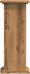 vidaXL - Plantenstandaard - 33x33x80 - cm - bewerkt - hout - artisanaal - eikenkleur