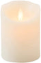 Anna's Collection Stompkaars - LED - parel creme - H10 cm - bewegende vlam - kaars