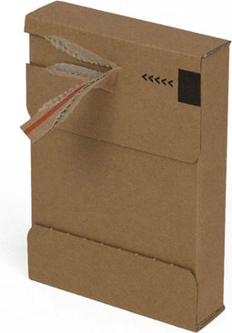 Brievenbusdoosjes 105 x 26 x 149 mm (a6 formaat) bruin zelfklevende sluiting | 25 stuks
