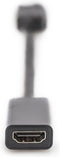 Digitus AK-340400-001-S DisplayPort adapter cable, DP - HDMI type A M/F, 0.15m,w/interlock, DP 1.1a compatible, CE, bl