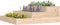 vidaXL - Plantenbak - 78x78x27 - cm - massief - grenenhout