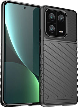 iMoshion Hoesje Geschikt voor Xiaomi 13 Pro Hoesje Siliconen - iMoshion Thunder Backcover - Zwart