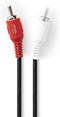 Nedis CAGP20200BK10 - Stereo audiokabel - 5-pin DIN naar RCA - Zwart