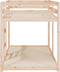 vidaXL - Stapelbed - massief - grenenhout - 90x190 - cm