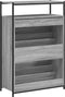 Schoenenkast 75x34x112 cm bewerkt hout grijs sonoma eikenkleur