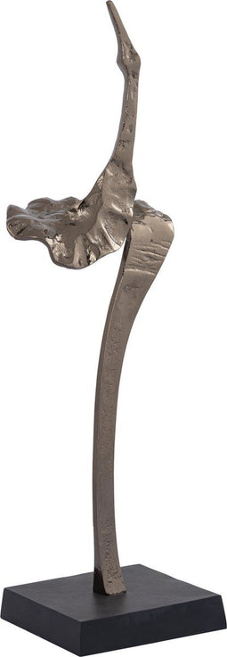 PTMD Deco object Zwaan Yobie - 15x12x51 cm - Aluminium - Messing