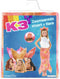 K3 - Verkleedkleding - Zeemeerminstaart en tiara - Maat 116 / 3-6 jaar - Oranje/Roze