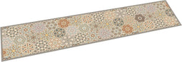 vidaXL - Keukenmat - wasbaar - zeshoekpastelprint - 60x300 - cm - fluweel