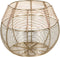 Homestyle Theelichthouder Metaaldraad - Branders - 25x25x21 cm Goud