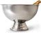 Excellent Houseware Champagnekoeler/schaal op voet - RVS - 39 x 24 cm