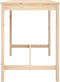 vidaXL Tuintafel 121x82,5x110 cm massief grenenhout