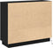 vidaXL - Dressoir - met - LED - Zwart - Eiken - 90x32x75 - cm - Gelaagd - Hout
