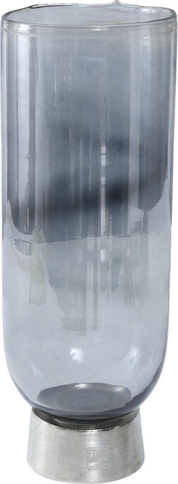 PTMD Angelo Silver alu lusterglas windlicht rond L