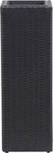 vidaXL - Plantenbak - verhoogd - 30x30x80 - cm - poly - rattan - bruin