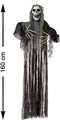 Halloween/horror thema hang decoratie Geest/spook Skelet - met LED licht - enge/griezelige pop - 158 cm