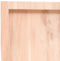 vidaXL - Wandschap - 160x40x(2-4) - cm - onbehandeld - massief - eikenhout