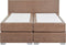 PRESIDENT - Boxspringbed - Bruin - 180 x 200 cm - Kunstleer