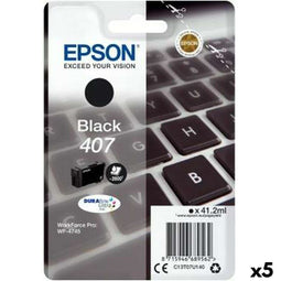 Epson Nº 407 - Inkt cartridge - Origineel - Zwart (5 Stuks)