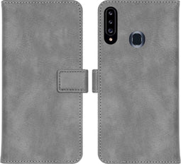 iMoshion Hoesje Geschikt voor Samsung Galaxy A20s Hoesje Met Pasjeshouder - iMoshion Luxe Bookcase - Grijs