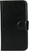 Mobiparts Excellent Wallet Case 2.0 - Flip cover - Echt leder - Zwart