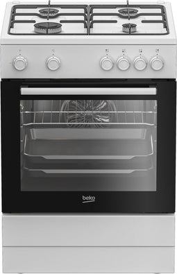 Beko FBM6202WNL - Gasfornuis met elektrische oven - AeroPerfect - 66 liter