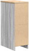 vidaXL - Garagekast - 30x51x85 - cm - massief - grenenhout - grijs - sonoma