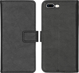 imoshion Hoesje Geschikt voor iPhone 8 Plus / 7 Plus Hoesje Met Pasjeshouder - imoshion Luxe Bookcase - Zwart